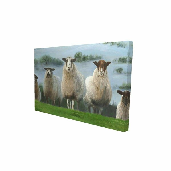 Fondo 20 x 30 in. Flock of Sheep-Print on Canvas FO2791903